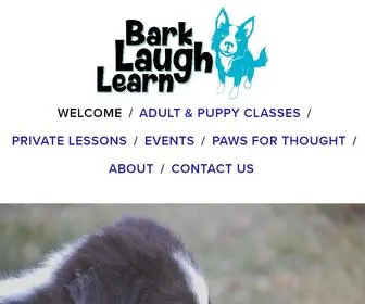 Barklaughlearn.com(Bark Laugh Learn LLC Dog Training) Screenshot