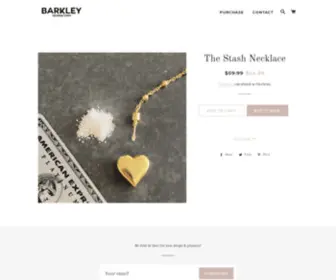 Barkley-Design.com(Bespoke functional jewelry) Screenshot