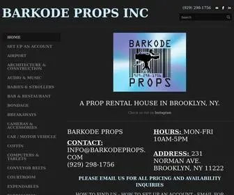 Barkodeprops.com(BARKODE PROPS INC) Screenshot
