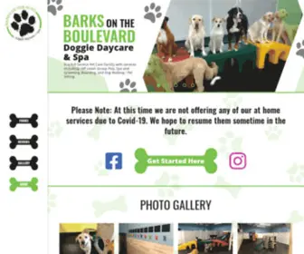 Barksny.com(A Full Service Pet Care Facility with services including) Screenshot