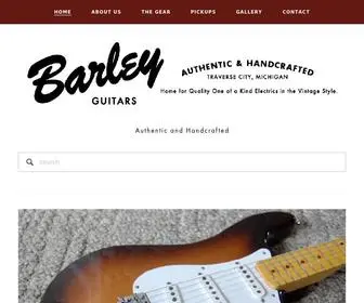 Barleyguitars.com(Barley Guitars) Screenshot