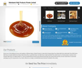 Barleymaltextractmahalaxmi.com(Barley Malt) Screenshot