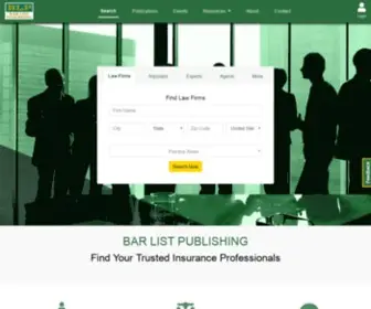 Barlist.com(The Complete Insurance Claims Service Directory) Screenshot