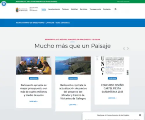 Barlovento.es(Ayuntamiento de Barlovento) Screenshot