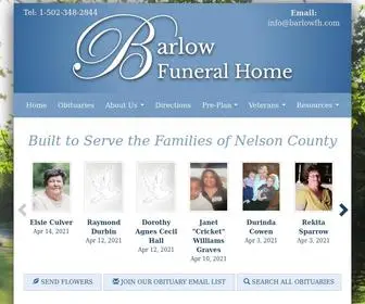 Barlowfh.com(Barlow Funeral Home) Screenshot