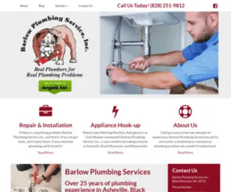 Barlowplumbing.net(Asheville Plumbers) Screenshot