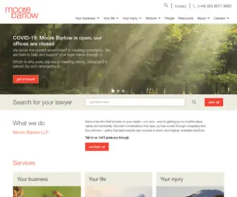 Barlowrobbins.com(Moore Barlow LLP) Screenshot
