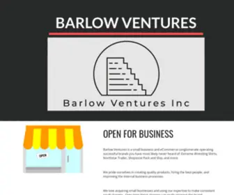 BarlowVentures.com(BarlowVentures) Screenshot