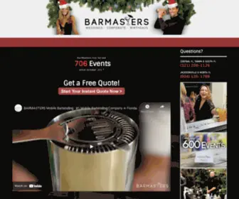 Barmastersmobilebartending.com(BARMASTERS Mobile Bartending) Screenshot