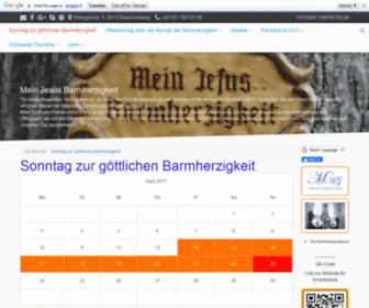 Barmherzigkeitssonntag.de(Am Barmherzigkeitssonntag müssen Sie beichten und die hl) Screenshot