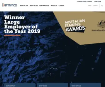 Barminco.com.au(Hard Rock Underground Mining Services) Screenshot
