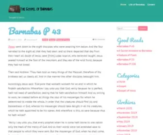 Barnabas.net(The Gospel of Barnabas) Screenshot