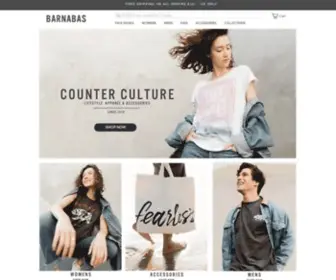 Barnabasclothing.com(Barnabas Clothing Co) Screenshot