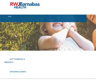 Barnabashealthfoundation.org(RWJBarnabas Health Foundation) Screenshot