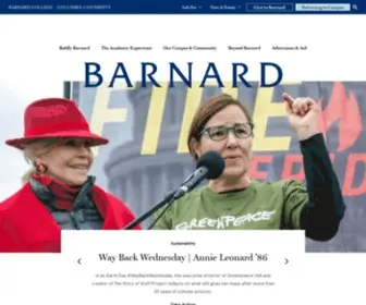 Barnard.edu(Barnard College) Screenshot