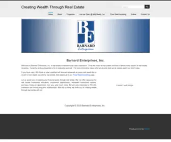 Barnardenterprises.com(Creating Wealth Through Real Estate) Screenshot