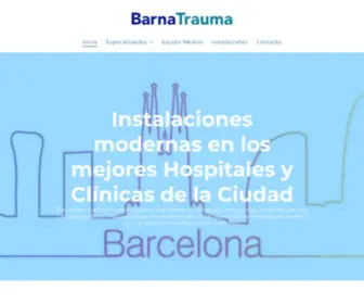 Barnatrauma.com(Barcelona Doctors Trauma Medical Care BCN Insurance) Screenshot