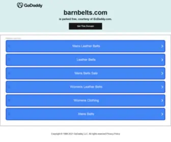 Barnbelts.com(Personalized Name Belts) Screenshot