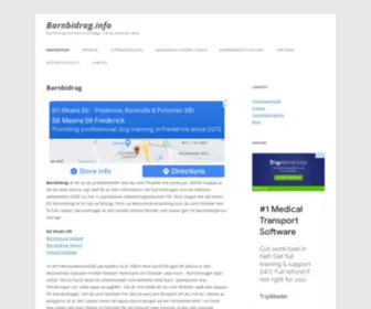 Barnbidrag.info(Belopp, Datum mm) Screenshot