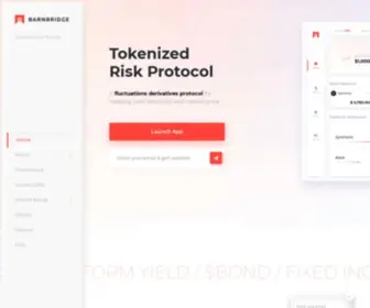 Barnbridge.com(Risk Tokenizing Protocol) Screenshot