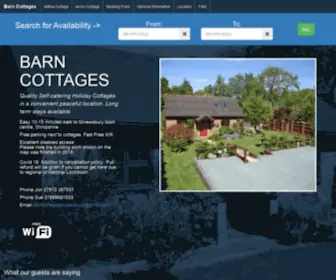 Barncottagesshrewsbury.com(Barn Cottages Shrewsbury) Screenshot