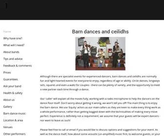 Barndance.co.uk(Barn dances and Ceilidhs) Screenshot