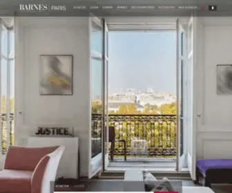 Barnes-Paris.com(Propriétés de prestige à Paris) Screenshot