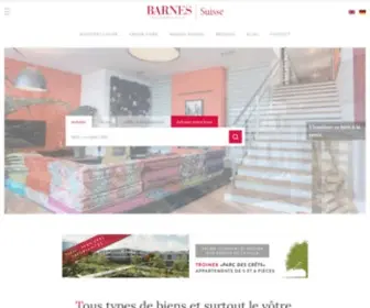 Barnes-Suisse.ch(BARNES Suisse :: Agence immobilière) Screenshot