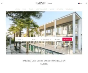 Barnes-Suisse.com(Propriétés de prestige en Suisse) Screenshot