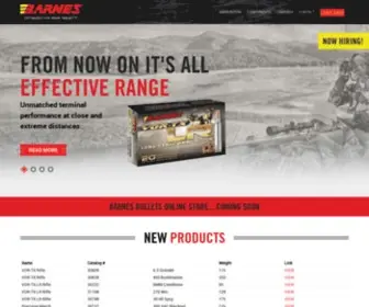 Barnesbullets.com(Barnes Bullets) Screenshot