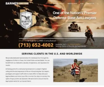 Barneslawfirm.com(Houston Personal Injury Lawyer) Screenshot