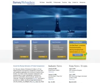 Barnesrichardson.com(Trade Lawyers) Screenshot