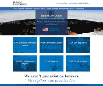 Barnettlegal.com(Aviation Attorneys) Screenshot