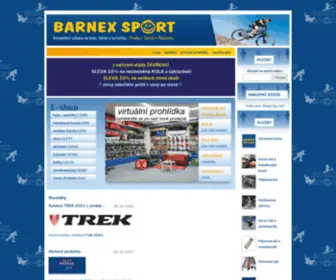 Barnexsport.cz(Sportovní vybavení a potřeby Brno) Screenshot