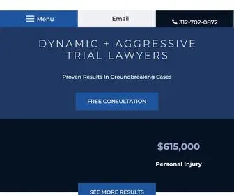 Barneykaramanis.com(Personal Injury & Medical Malpractice Lawyers in Chicago) Screenshot