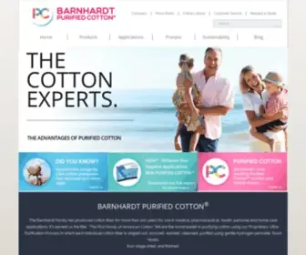 Barnhardtcotton.net(Purified Cotton Fiber Manufacturer) Screenshot