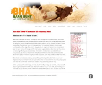 Barnhunt.com(Barn hunt association) Screenshot