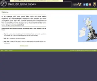 Barnowlsurvey.org.uk(The Barn Owl Trust Survey UK) Screenshot