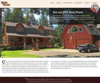 Barnplans.com(Blueprints, Gambrel Roof, Barns, Homes, Garage Workshops, Dormer Window, Cupola) Screenshot