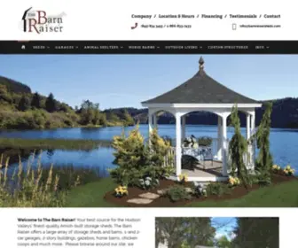 Barnraisersheds.com(The Barn Raiser) Screenshot