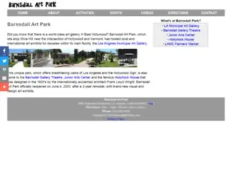 Barnsdallartpark.com(Barnsdall Art Park in Hollywood) Screenshot