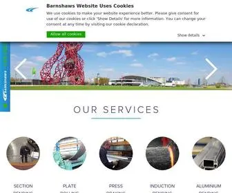 Barnshaws.com(All types of metal bending services) Screenshot