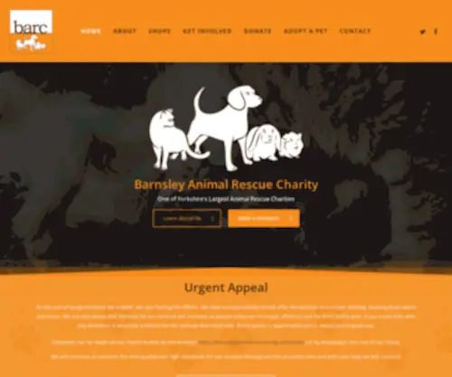 Barnsleyanimalrescue.org.uk(BARC Barnsley Animal Rescue Charity) Screenshot