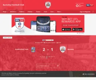 Barnsleyfc.co.uk(Barnsley Football Club) Screenshot