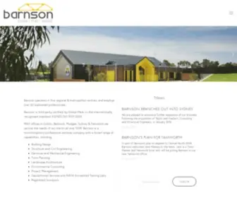 Barnson.com.au(Barnson is a multidisciplinary professional services company) Screenshot