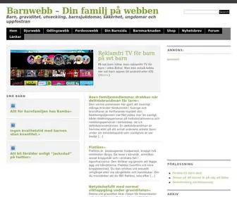 Barnwebb.se(Din familj på webben) Screenshot