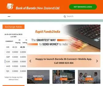 Barodanzltd.co.nz(Bank of Baroda NZ) Screenshot