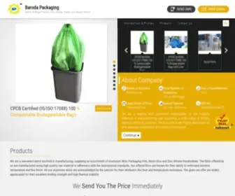 Barodapackaging.net(Baroda Packaging) Screenshot