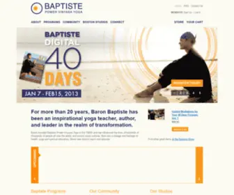 Baronbaptiste.com(Baptiste Yoga) Screenshot