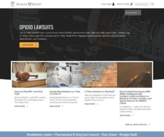 Baronbudd.com(Mesothelioma Lawyer) Screenshot